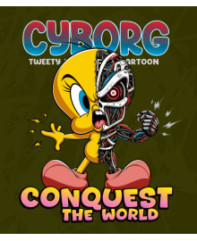 Cyborg Piolín Vector 